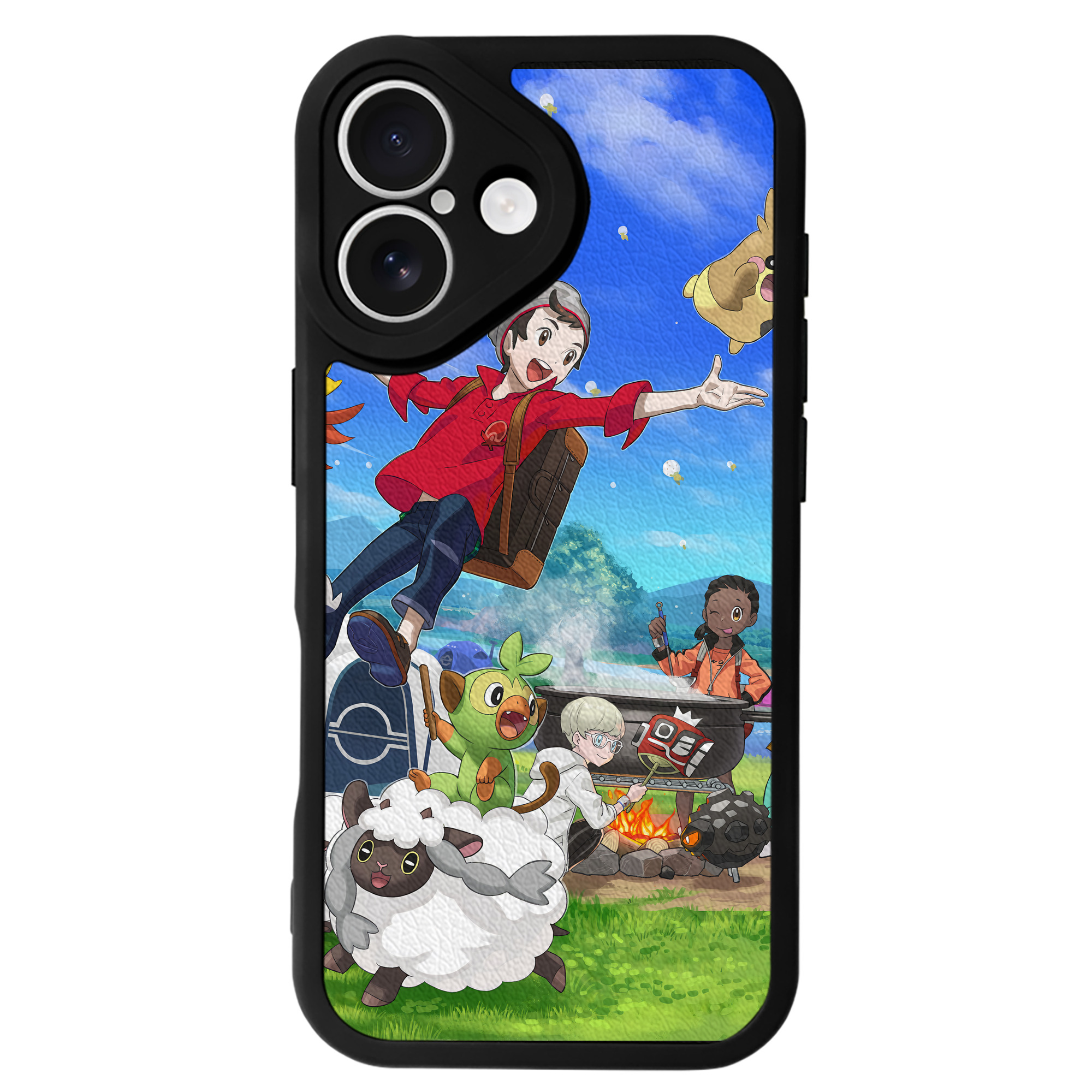 （画像用） ポケットモンスター Pokémon 【iPhone 16シリーズ対応】シリコンスマホケース（レザー調） 材質：シリコン